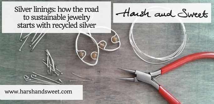Tools and silver elements for Harsh and Sweet's blog post on Silver Linings: How the road to sustainable jewelry starts with recycled silver